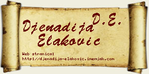 Đenadija Elaković vizit kartica